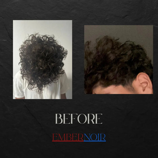 LIMITED EDITION - Ember Noir Men’s Curl Cream, 10oz, Long-Lasting Hold, Hydrating, Defines Curls The Villain Society